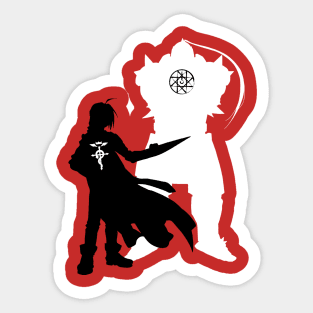 Edward and Aplhonse Elric FullMetal Alchemist Sticker